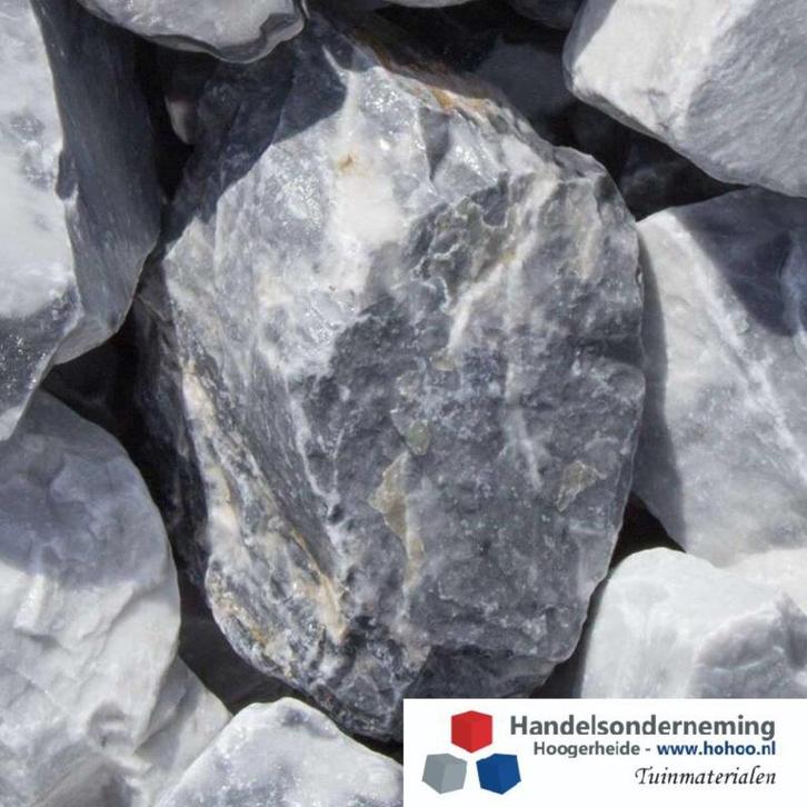 Icy blue breuksteen rotsen schanskorf wit grijs blauw deco, Tuin en Terras, Grind, Keien en Split, Nieuw, Kei, Multi, Overige materialen