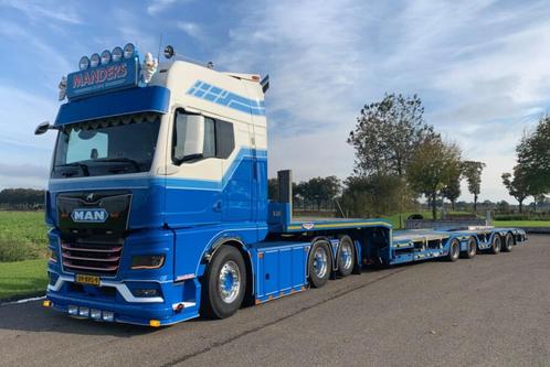 WSI MAN TGX GX 6X2  WEEL WELL LOW LOADER MANDERS DEURNE, Hobby en Vrije tijd, Modelauto's | 1:50, Nieuw, Bus of Vrachtwagen, Wsi
