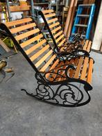 2 gietijzeren schommelstoelen, Ophalen, Zo goed als nieuw, Metaal