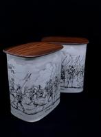 2 Hermann Meyer & Co koffieblikken 50s - K1VERB2, Antiek en Kunst, Verzenden