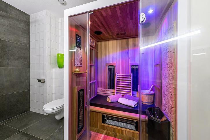 Combinatiesauna 125 Valero – Infrarood & Traditioneel, Sport en Fitness, Sauna, Zo goed als nieuw, Complete sauna, Infrarood, Ophalen