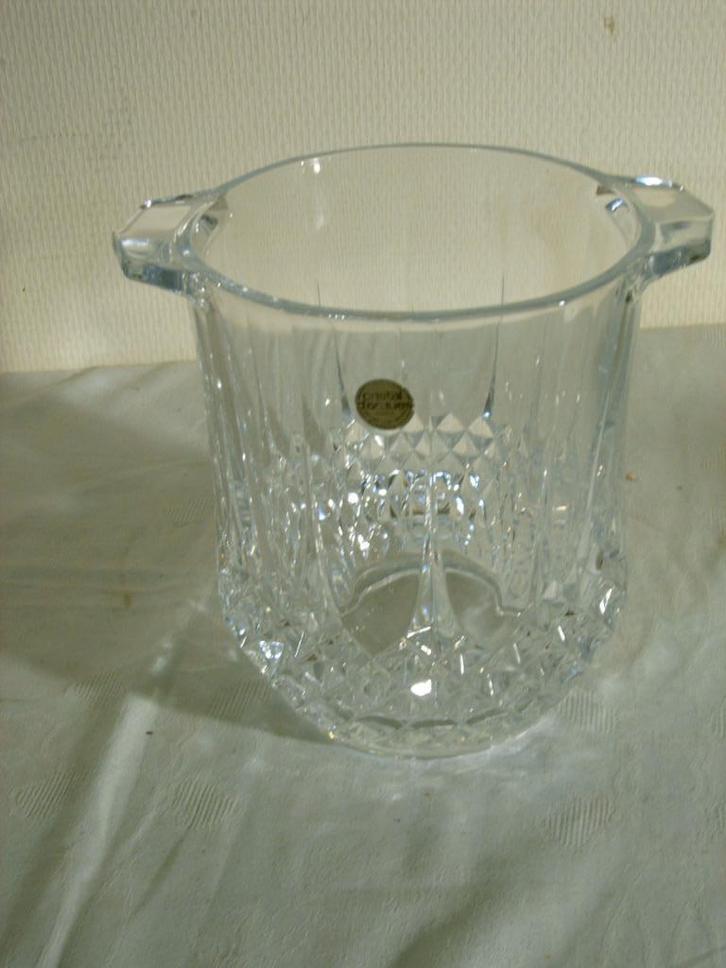 Kristallen wijn-Champagne koeler, Antiek en Kunst, Curiosa en Brocante, Ophalen of Verzenden