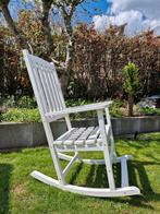 Houten schommelstoel, Huis en Inrichting, Stoelen, Ophalen, Gebruikt, Wit, Eén
