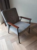 Industriële grijze fauteuil, Huis en Inrichting, Fauteuils, Gebruikt, 75 tot 100 cm, Ophalen of Verzenden, Stof
