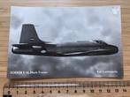 Fokker S14 Trainer Luchtmacht KLU Vliegtuig Kaart Luchtvaart, Verzamelen, Luchtvaart en Vliegtuigspotten, Ophalen of Verzenden