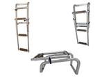 Boot zwemtrap rvs316 3 treden teak
