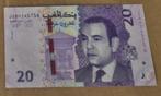 20 dirham Marokko, Ophalen of Verzenden, Overige landen, Los biljet