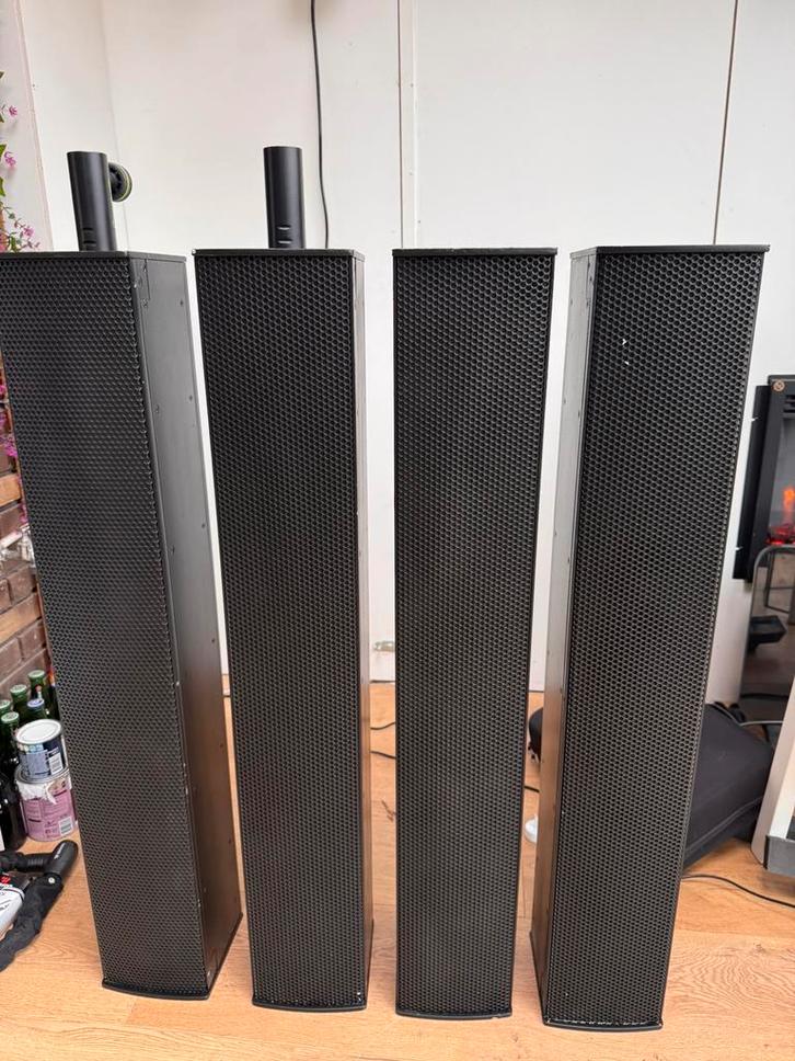 renkus heinz ic8 set speakers stearable column, Audio, Tv en Foto, Luidsprekers, Gebruikt, Front, Rear of Stereo speakers, 120 watt of meer
