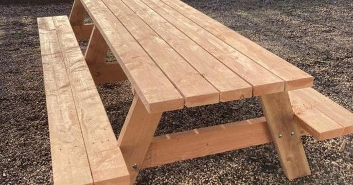 Picknicktafels, Tuin en Terras, Picknicktafels, Nieuw, Rechthoekig, Hout, Ophalen of Verzenden