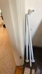 Douchegordijnstang botaren wit IKEA inclusief gordijn, Ophalen, Zo goed als nieuw, Wit