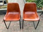 Eetkamerstoelen, Huis en Inrichting, Stoelen, Ophalen, Gebruikt, Twee, Bruin