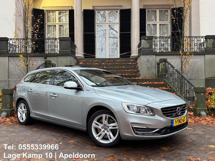 Volvo V60 2.4 D6 AWD Plug-In Hybrid Summum Automaat Leder Na, Auto's, Volvo, Bedrijf, Te koop, V60, 4x4, ABS, Achteruitrijcamera