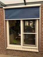 Buitenzonwering – elektrisch screen blauw, Ophalen, Gebruikt, Elektrisch, Minder dan 250 cm