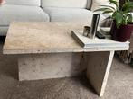 Salon tafel -Travertine steen, Huis en Inrichting, Tafels | Salontafels, Overige materialen, 50 tot 100 cm, Zo goed als nieuw