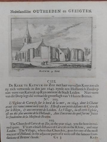 103 / Katwijk op Zee - Gravure van A. Rademaker 1ste druk! beschikbaar voor biedingen