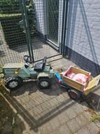 Traptractor met aanhanger en big, Kinderen en Baby's, Speelgoed | Buiten | Skelters, Ophalen, Gebruikt, Overige merken