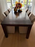 Koloniale eetkamertafel + gratis stoelen, Huis en Inrichting, Ophalen, Gebruikt, 200 cm of meer, 50 tot 100 cm