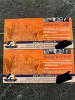 2 Kadobonnen Lowlandpack €50 KORTING! (waarde €190), Twee personen, Cadeaubon