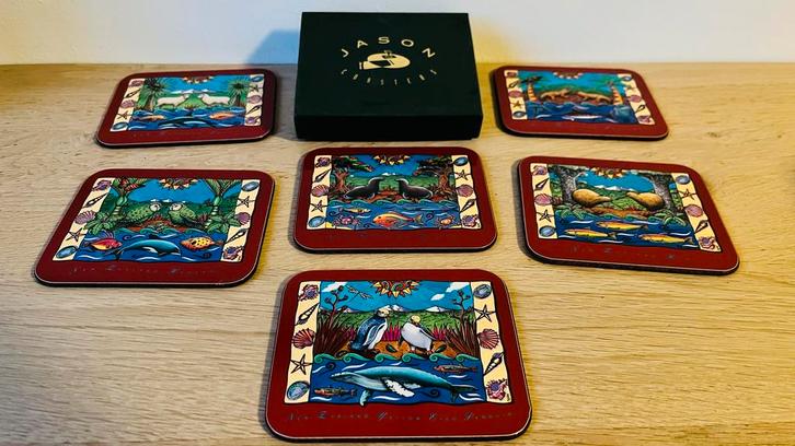 Jason Onderzetters - Nieuw Zeeland, Huis en Inrichting, Woonaccessoires | Onderzetters, Zo goed als nieuw, Glas of Kopje, Ophalen of Verzenden