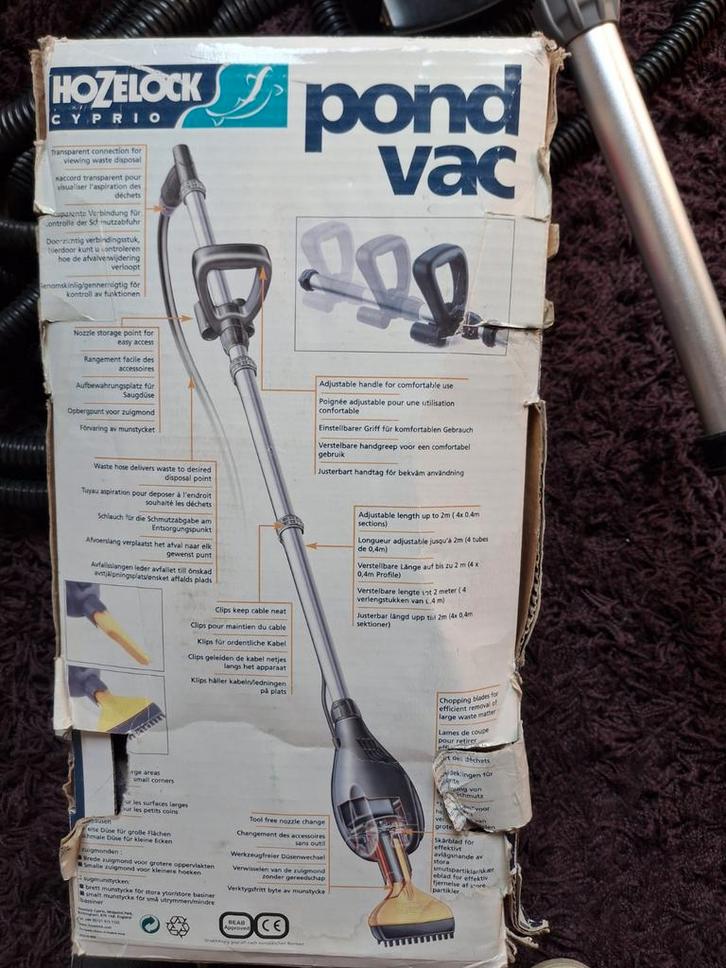 Hozelock Cyprio Pond Vac Vijverstofzuiger, Tuin en Terras, Vijver-toebehoren, Gebruikt, Vijverstofzuiger, Ophalen