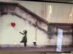 Glasschilderij 60x90cm Banksy, Antiek en Kunst, Kunst | Schilderijen | Modern, Ophalen of Verzenden