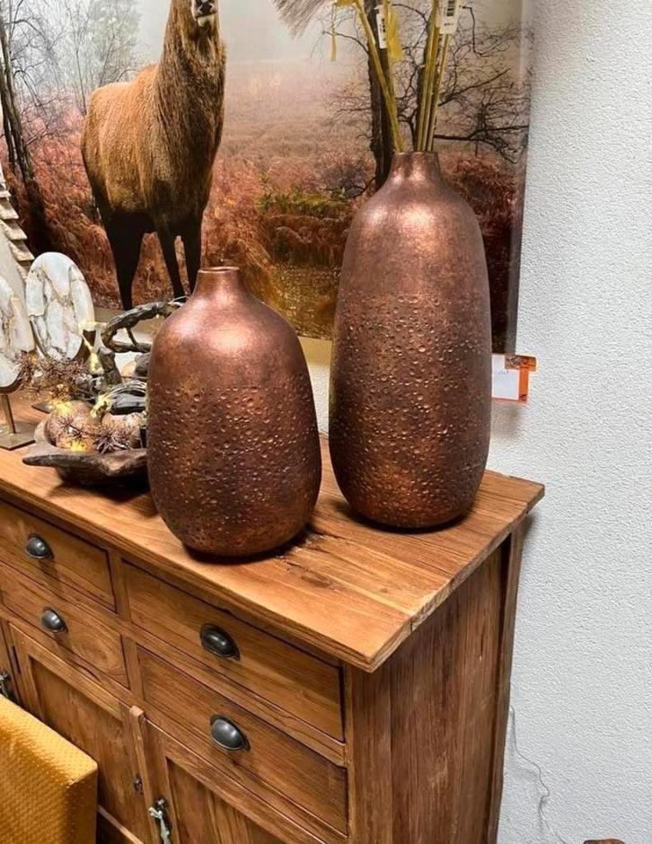 Set van 2 Design Vazen - ME Design, Huis en Inrichting, Woonaccessoires | Vazen, Nieuw, Overige kleuren, 75 cm of meer, Overige materialen