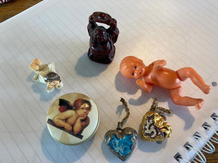 Vintage retro lotje letterbak wandkast figuurtjes poppetjes, Verzamelen, Poppetjes en Figuurtjes, Zo goed als nieuw, Ophalen of Verzenden