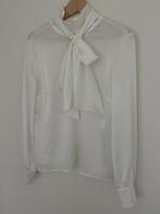 Ladress blouse satijn met strik maat M, Maat 38/40 (M), Verzenden, Wit, Zo goed als nieuw