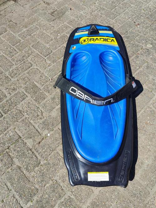 Kneeboard Radica met haak Zwart, Blauw, Watersport en Boten, Waterski's, Zo goed als nieuw, Overige typen, 130 tot 160 cm, Ophalen