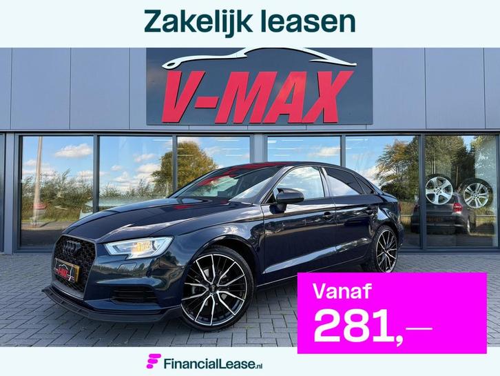 Audi A3 Limousine 30 TFSI S-Line 97 DKM Navi LED Stoelvw PDC, Auto's, Audi, Bedrijf, Lease, Financial lease, A3, ABS, Airbags