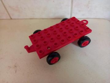 Duplo 3x Rode Platte aanhanger beschikbaar voor biedingen