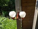 Leuke Fifties Wandlamp ( retro vintage mid century teak ), Huis en Inrichting, Lampen | Wandlampen, Gebruikt, Ophalen of Verzenden