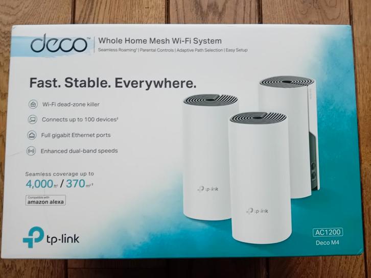 TP-Link Deco M4(3-pack), Computers en Software, WiFi-versterkers, Nieuw, Ophalen of Verzenden