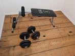 Situp bank met dumbbells, Ophalen, Zo goed als nieuw, Fitnessbank