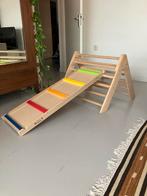Houten Klimrek Baby/Peuter + Glijbaan, Ophalen, Zo goed als nieuw, Glijbaan
