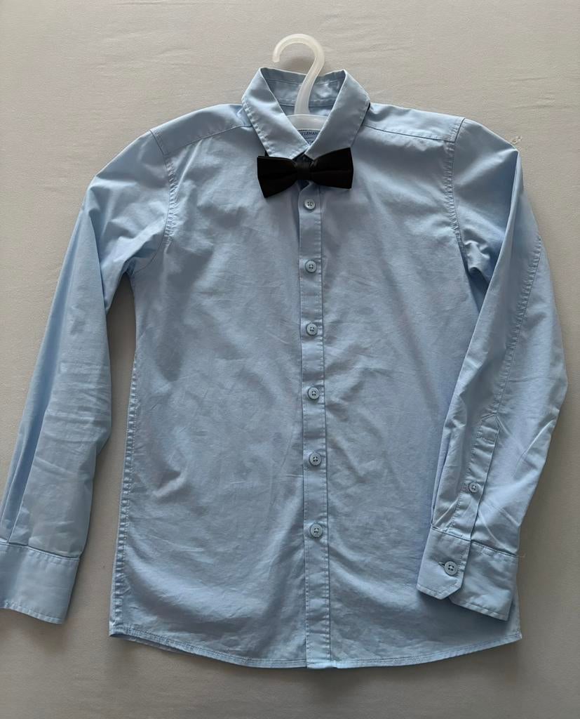 Mooi blousje met vlinderstrik WE maat 134/140, Kinderen en Baby's, WE, Overhemd of Blouse, Ophalen of Verzenden, Zo goed als nieuw