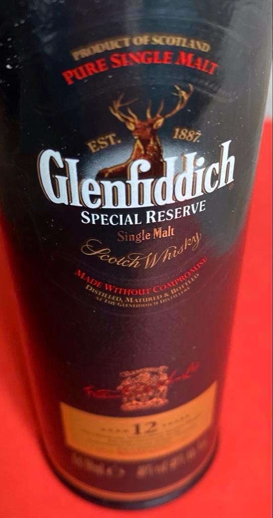 Miniatuur Glenfiddich Special Reserve 12 jaar, Verzamelen, Wijnen, Zo goed als nieuw, Overige typen, Overige gebieden, Vol, Ophalen of Verzenden