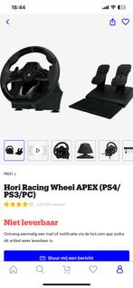 Hori racing wheel APEX (PS3/PS4/PC) racestuur, Spelcomputers en Games, Zo goed als nieuw, Ophalen