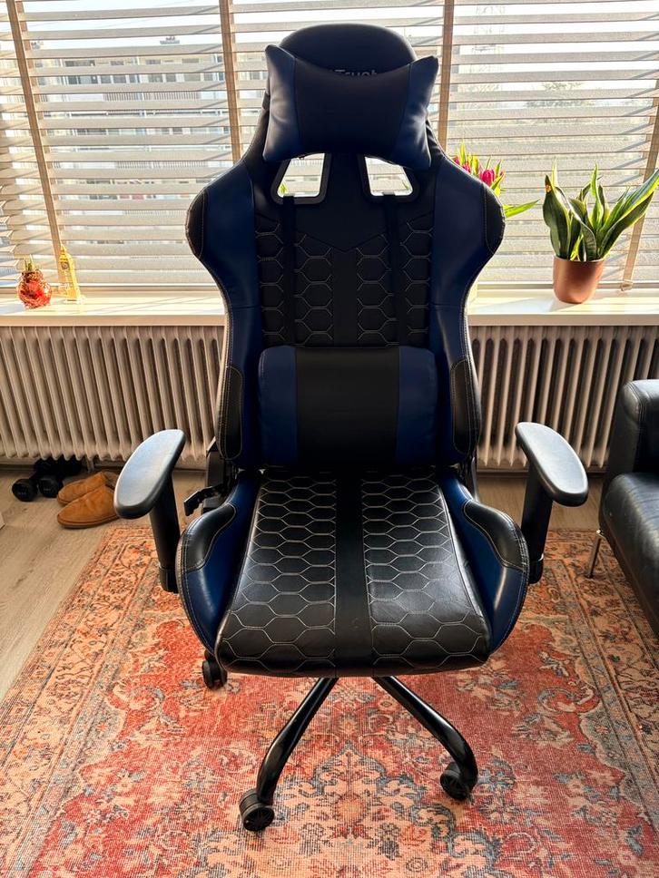 Gamestoel - GXtrust, Huis en Inrichting, Bureaustoelen, Zo goed als nieuw, Zwart, Ophalen