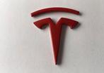 Tesla embleem logo Rood, Auto diversen, Tuning en Styling, Verzenden