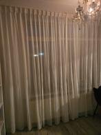 2 mooie vitrages ( 2x300cm breedte & 250cmlang) gebroken wit, 200 cm of meer, Wit, Ophalen of Verzenden, Zo goed als nieuw