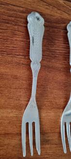 Vintage Sola Verzilverde Gebaksvorkjes, Antiek en Kunst, Ophalen of Verzenden