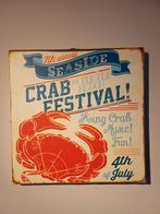 CRAB FESTIVAL AT TURTLE BEACH, Ophalen, Gebruikt, Reclamebord