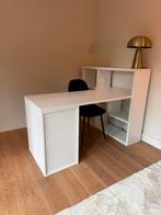Super leuk wit bureau met boekenkast (omkeerbaar), Ophalen, Gebruikt, Bureau