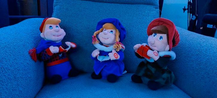 Zingende interactieve kerstpoppen, Verzamelen, Poppen, Gebruikt, Pop, Ophalen of Verzenden