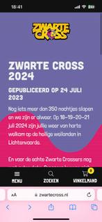 Zwarte cross kaarten vrijdag 4 volwassen + 2 kinderen, Drie personen of meer