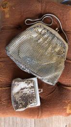 Zilverkleurig metalen tasje met portemonneetje, Antiek en Kunst, Antiek | Kleding en Accessoires, Ophalen of Verzenden