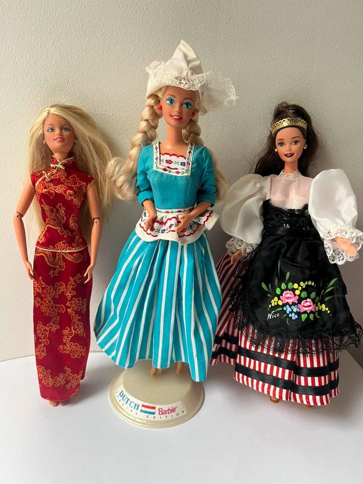 Barbie dolls of the world Holland, China, Griekenland, Verzamelen, Poppen, Zo goed als nieuw, Pop, Ophalen of Verzenden