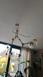 Prachtige designer hanglamp met 8 glazen kelken, Huis en Inrichting, Lampen | Kroonluchters, Ophalen of Verzenden, Zo goed als nieuw