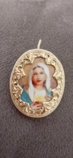 14k Gouden Maria Hanger, Met hanger, Ophalen of Verzenden, Zo goed als nieuw, Goud